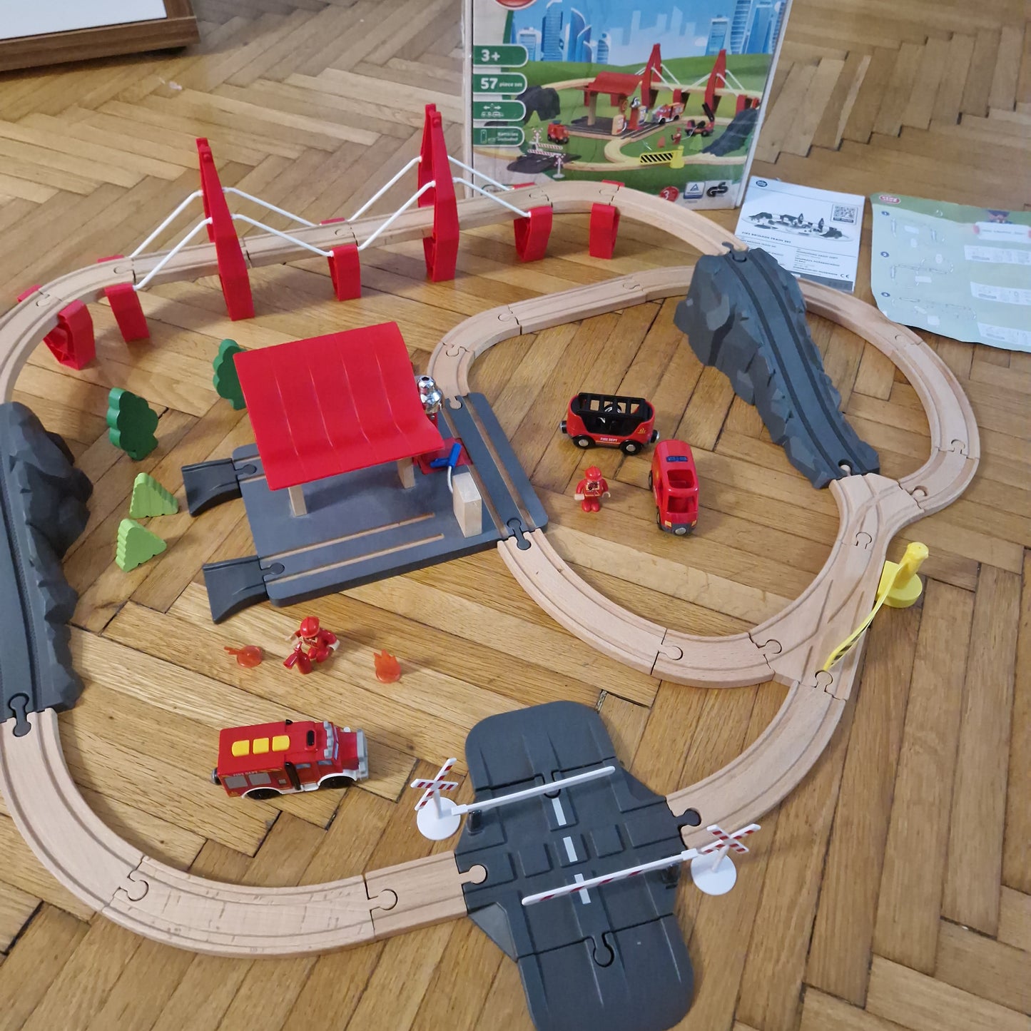 Szuper ritka komplett tűzoltós vonatszett