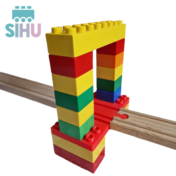 Alul-felül építhető Duplo®-sín adapter - Image 3