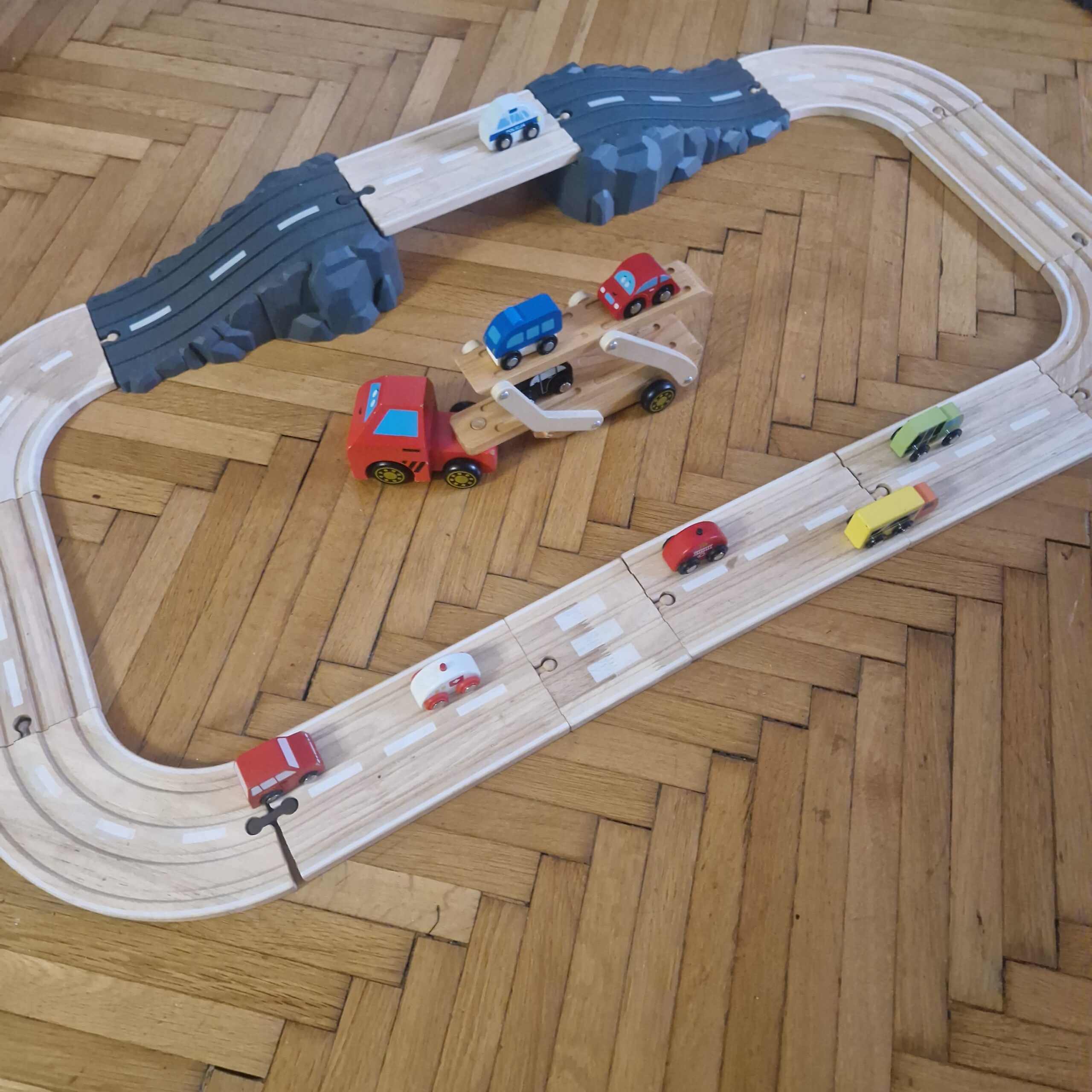 Autópálya híddal, autószállítóval - Image 2